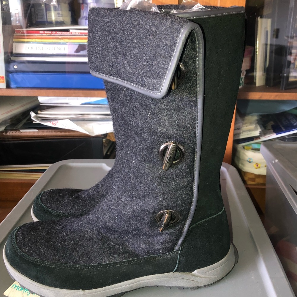 Lands End Winter Wool Boots. Size 11